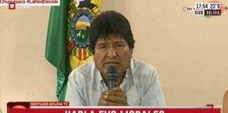 evo morales renuncio y denuncio golpe de estado