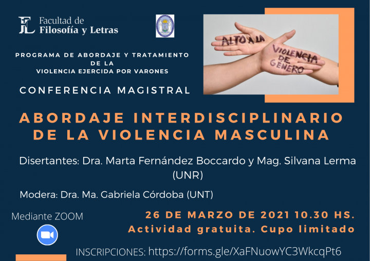 Conferencias sobre Abordaje y tratamiento de la violencia ejercida por varones 