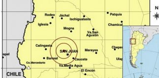 Otro fuerte sismo sacudió a San Juan