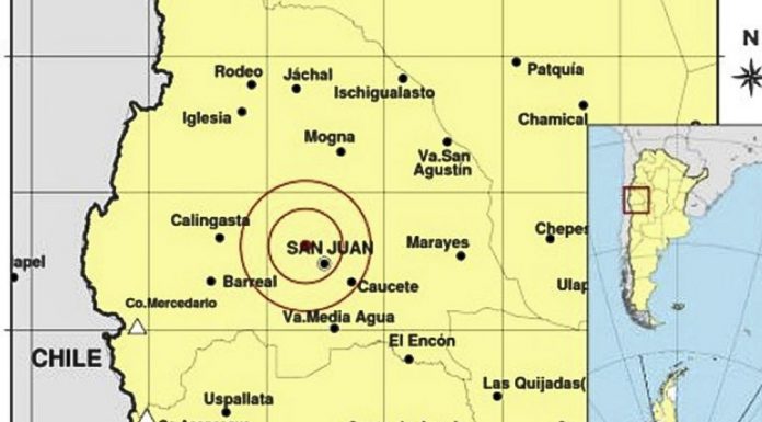 Otro fuerte sismo sacudió a San Juan