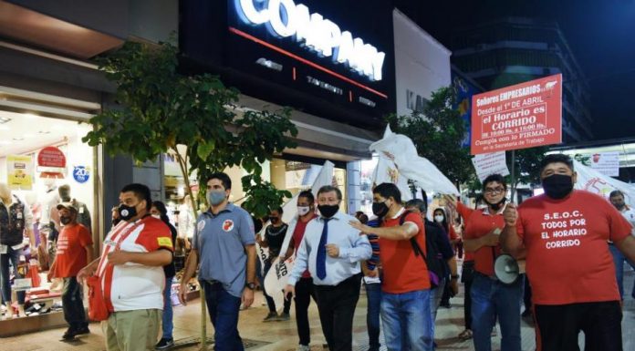 Gobierno provincial intercede en el conflicto entre SEOC y empresarios por el horario comercial
