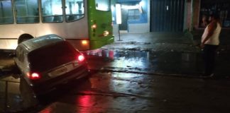 Avenida Jujuy al 2.600| Una obra vial inconclusa ocasionó un accidente