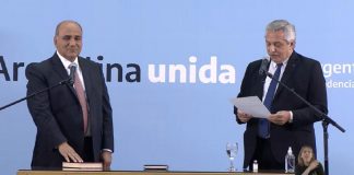 Manzur juró como nuevo Jefe de Gabinete de la Nación