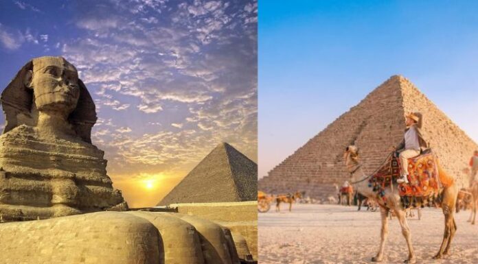 De visita en las pirámides de Egipto