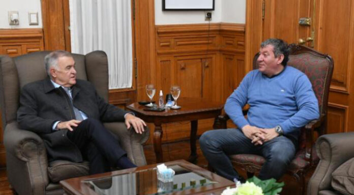 Osvaldo Jaldo recibió a Germán Ferrari de UATRE