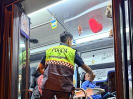 Se despliega fuerte operativo nocturno en colectivos en Los Ralos para prevenir robos